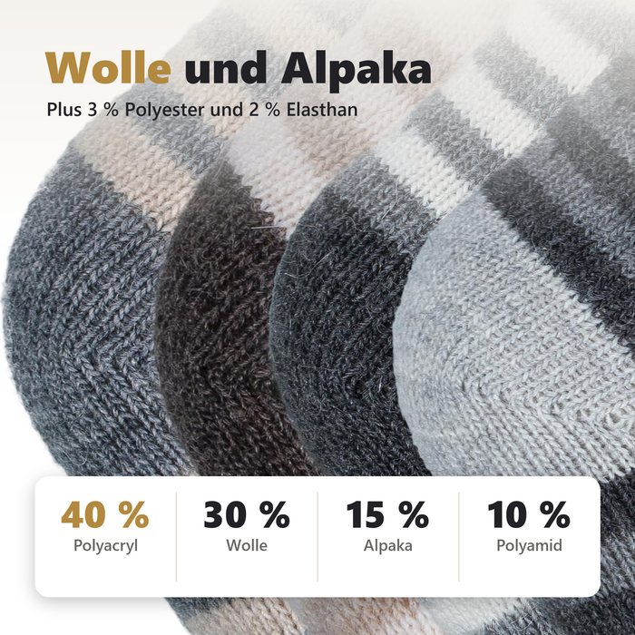 Action-Stil: Wolle und Alpaka mit Materialanteilen